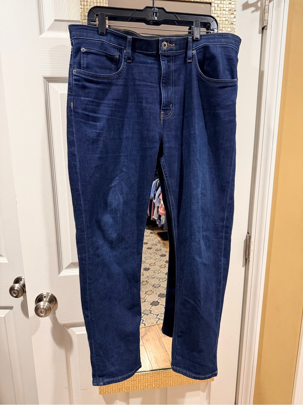 Eddie Bauer Classic Dark Blue Men’s Jeans - Comfortable Everyday Fit